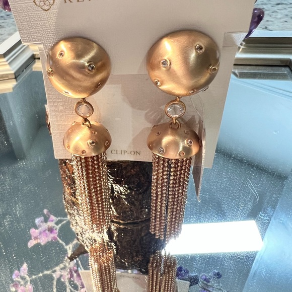 NWT Kendra Scott Sue Earrings Rare & Retired Neiman Marcus Exclusive Rose Gold! - Picture 8 of 10